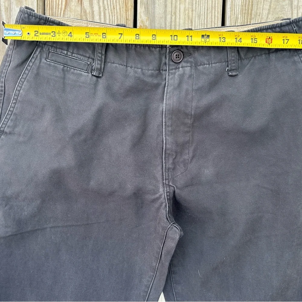 Y2K GAP Khakis The Original‎ Khaki Mens 36W 34L Gray Flat Front  Cotton Pants
